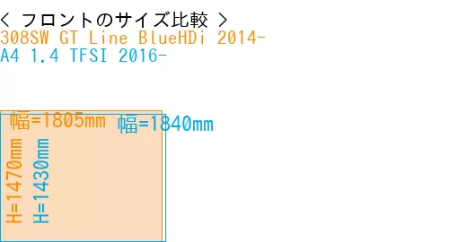 #308SW GT Line BlueHDi 2014- + A4 1.4 TFSI 2016-